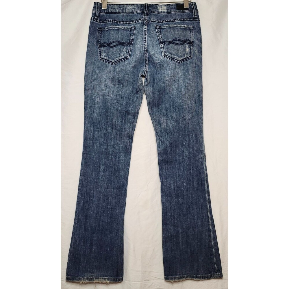 Charlotte Russe Refuge Skinny Jeans 7R Dark Wash Distressed Low Rise Y2K Denim
